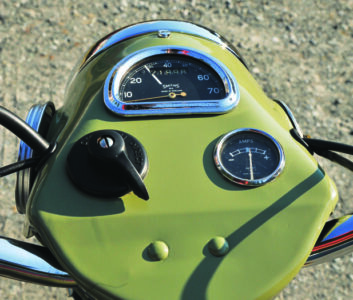 closeup of the instruments